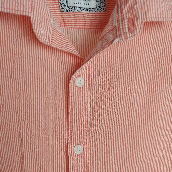 Ricky Singh Men's Small Shirt Slim Fit Striped - Picture 2 of 13